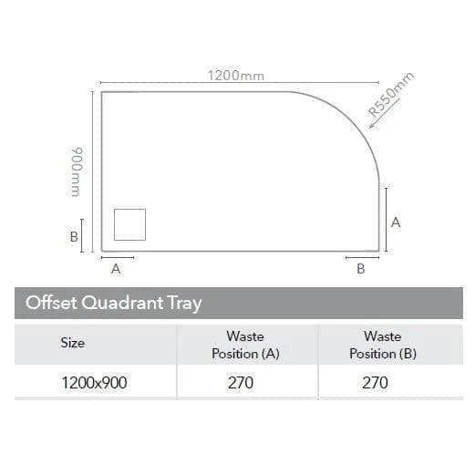 Merlyn Offset Quadrant Shower Tray Merlyn Truestone Offset Quadrant Shower Tray