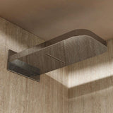 Crosswater Fixed Shower Head Crosswater Revive Overhead Shower Head with Waterfall Feature in Chrome