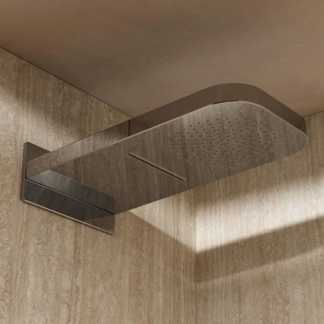 Crosswater Fixed Shower Head Crosswater Revive Overhead Shower Head with Waterfall Feature in Chrome