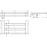 Hansgrohe Towel Rails and Rings Hansgrohe Addstoris S Towel Rack with Towel Rail