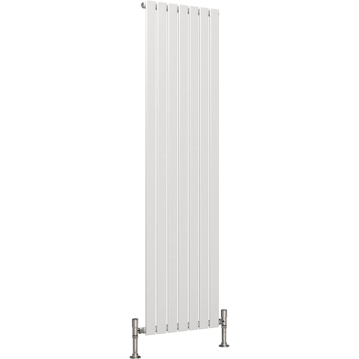 Aquarius Bathrooms Panel Radiator 1800 x 490mm / White Aquarius Flat Single Vertical Radiator