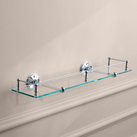 Miller Shelf Miller Stockholm Glass Shelf with Rail