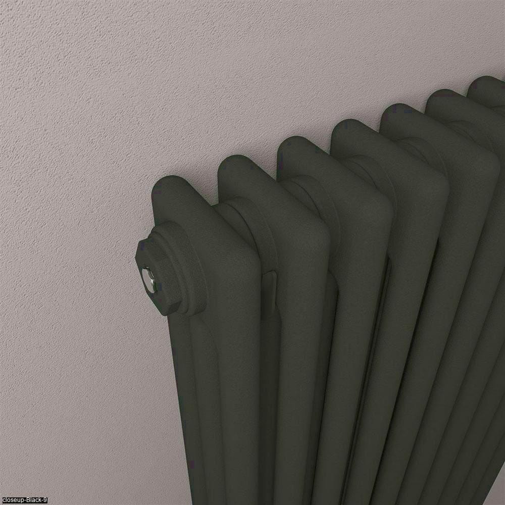 Eastbrook Eastbrook Rivassa Traditional 3 Column Radiator in Matt Black