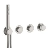 Roca Concealed Shower Set Roca T-Multi Switch Thermostatic Concealed Shower Valve with Rainshower Head, Pencil Handset and  Hose