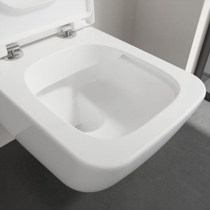 Villeroy & Boch Wall Hung Toilet Villeroy & Boch Venticello Wall Mounted Rimless Toilet with Soft Close Seat