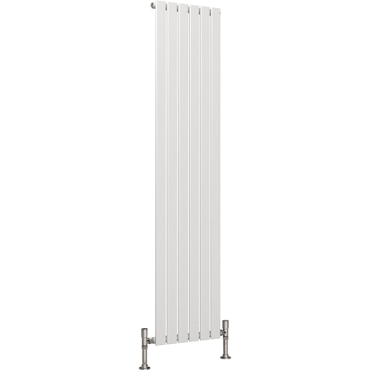 Aquarius Bathrooms Panel Radiator 1800 x 420mm / White Aquarius Flat Single Vertical Radiator