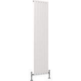 Aquarius Bathrooms Panel Radiator 1800 x 420mm / White Aquarius Flat Single Vertical Radiator