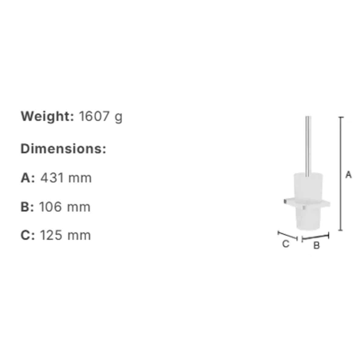 Smedbo Toilet Brush Smedbo Air Wall Mounted Toilet Brush and Holder