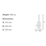 Smedbo Toilet Brush Smedbo Air Wall Mounted Toilet Brush and Holder