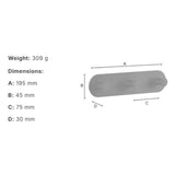 Smedbo Robe Hook Smedbo Dot Self-Adhesive Triple Robe Hook