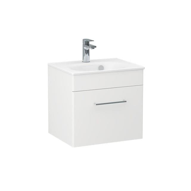 Imex Wall Mounted Vanity Unit Imex Croma Wall Mounted Single Drawer 500mm Vanity Unit with 1 Tap Hole Basin