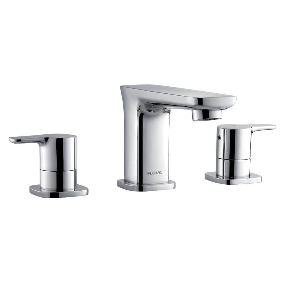 Flova 3 Tap Hole Bath Set Flova Urban 3 Hole Bath Mixer Tap in Diamond Chrome