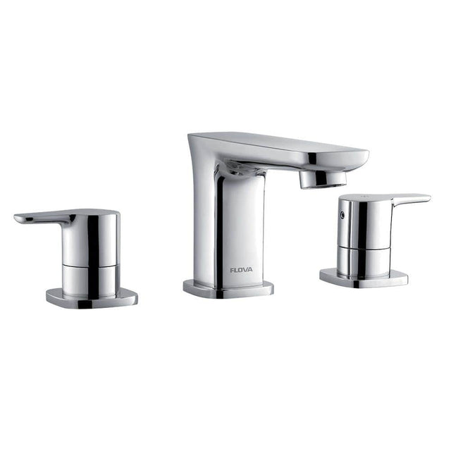 Flova 3 Tap Hole Bath Set Flova Urban 3 Hole Bath Mixer Tap in Diamond Chrome