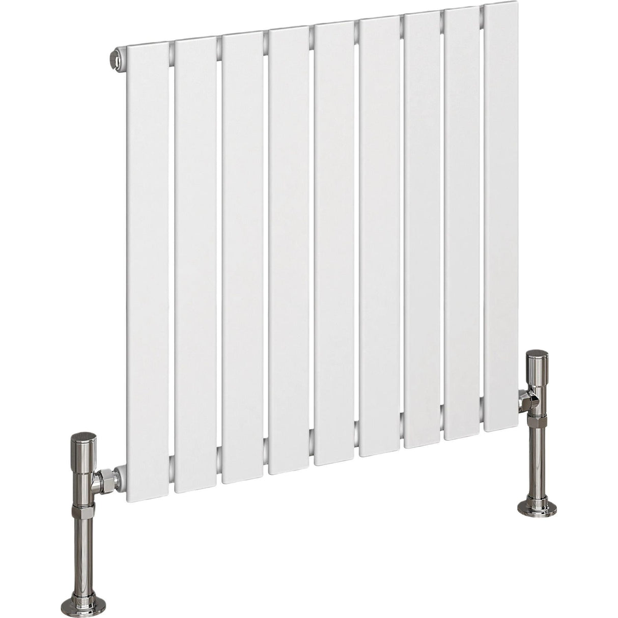 Aquarius Bathrooms Panel Radiator 600 x630mm / White Aquarius Flat Panel Single Horizontal Radiator