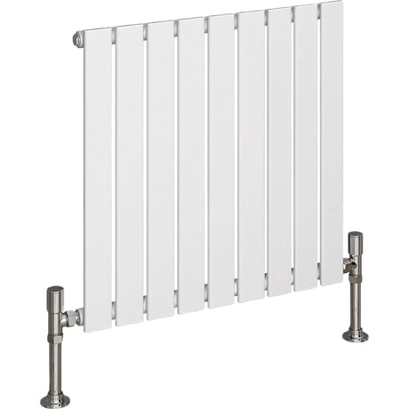 Aquarius Bathrooms Panel Radiator 600 x630mm / White Aquarius Flat Panel Single Horizontal Radiator