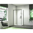 Merlyn Side Panel Matt Black / 900mm Merlyn Ionic Frameless Side Panel for Sliding Shower Door