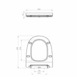 Saneux Back To Wall Toilet Saneux Air Back to Wall Rimless Toilet with Soft Close Seat