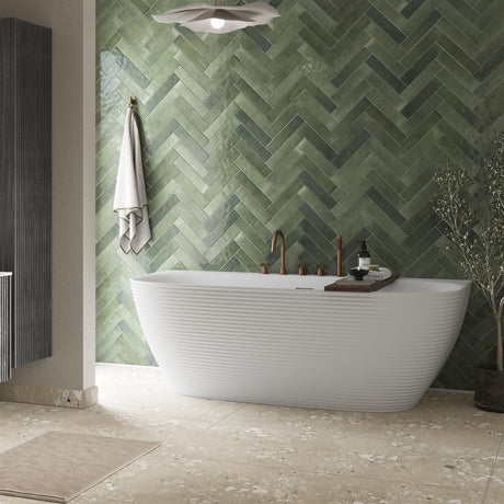 Crosswater Back To Wall Freestanding Bath Crosswater Auriga Back to Wall Freestanding Bath - 1700 x 800mm