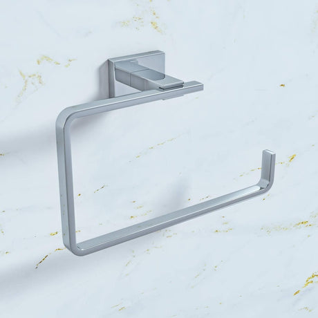 VADO Towel Rails and Rings Vado Level Towel Ring in Chrome
