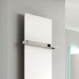 Reina Radiator Towel Hanger Reina Slimline Vertical Towel Bar in Chrome