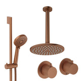 UK Bathroom Store Concealed Shower Set Crosswater Module Shower Set 2 with Riser Rail Kit and Overhead Shower