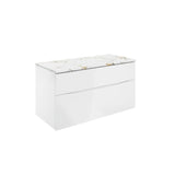 Crosswater Wall Mounted Vanity Unit Crosswater Glide II Wall Mounted Two Drawer Vanity Unit with Worktop