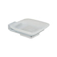 Vado Soap Dish Vado Phase Frosted Glass Soap Dish And Holder in Chrome