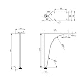 Crosswater Furniture Leg Crosswater Avenue Leg Kit