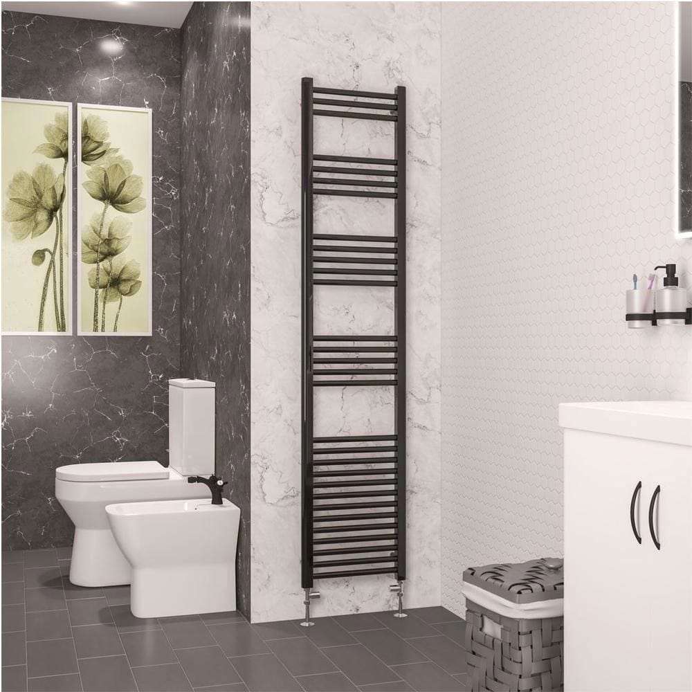 Eastbrook Wendover Straight Heated Towel Rail in Black Gold