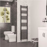 Eastbrook Wendover Straight Heated Towel Rail in Black Gold