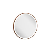 Crosswater Illuminated Mirror 600mm / Brushed Bronze Crosswater Infinity Round Framed LED Illuminated Mirror