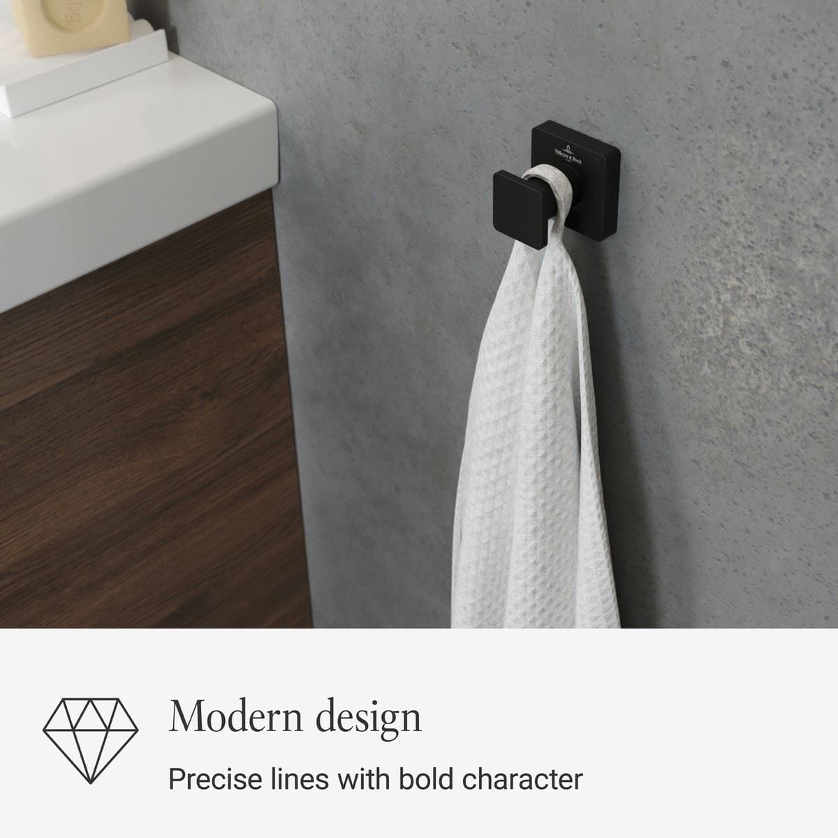 Villeroy & Boch Robe Hook Villeroy & Boch Elements - Striking Towel Hook