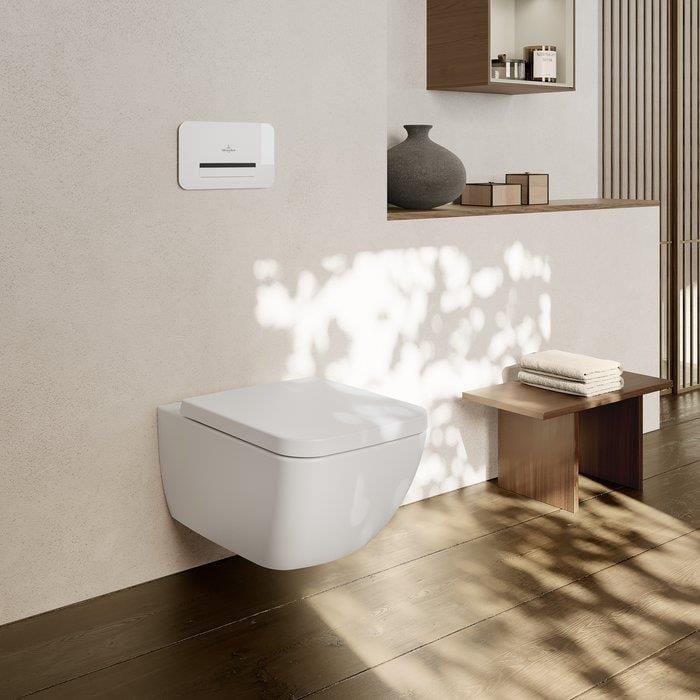 Villeroy & Boch Wall Hung Toilet Villeroy & Boch Venticello Wall Mounted Rimless Toilet with Soft Close Seat