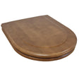 Villeroy & Boch Toilet Seat Villeroy & Boch Hommage Solid Birch Toilet Seat in Walnut with Brass Hinges