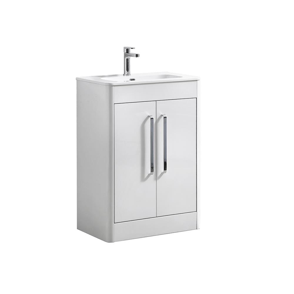 Imex Floor Standing Imex Suburb Floor Standing 600mm Double Door Vanity Unit with Basin
