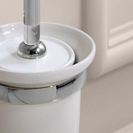 Miller Toilet Brush Miller Stockholm Wall Mounted Toilet Brush and Holder in Chrome