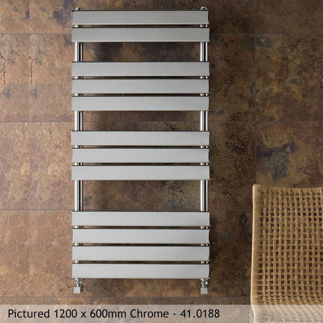 Eastbrook Eastbrook Staverton Tube on Tube Vertical Straight Heated Towel Rail - 1800mm x 600mm in Chrome