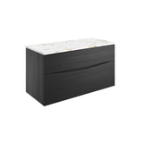 Crosswater Wall Mounted Vanity Unit Crosswater Glide II Wall Mounted Two Drawer Vanity Unit with Worktop