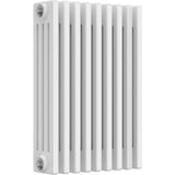 Aquarius Bathrooms Column Radiator 600mm x 425mm Aquarius Foundry Horizontal 4 Column Radiator in White