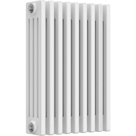 Aquarius Bathrooms Column Radiator 600mm x 425mm Aquarius Foundry Horizontal 4 Column Radiator in White