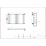 Aquarius Bathrooms Panel Radiator Aquarius Flat Panel Single Horizontal Radiator