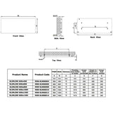Reina Panel Radiator Reina Slimline Horizontal Central Heating Flat Panel Radiator