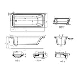 Burlington Single Ended Bath Burlington Arundel Cleargreen Single Ended Bath