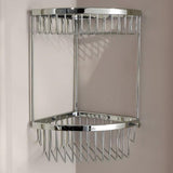 Miller Basket Chrome Miller Signature Two Tier Corner Wire Shower Basket