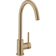 Crosswater Kitchen Tap Brushed Brass Crosswater MPRO Side Lever Kitchen Tap