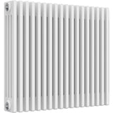 Aquarius Bathrooms Column Radiator Aquarius Foundry Horizontal 4 Column Radiator in White