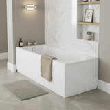 Aquarius Bathrooms Single Ended Bath 1500 x 700mm Aquarius Elter Single Ended Bath With Legs Set