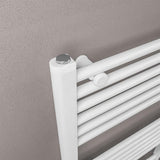 Eastbrook Ladder Rail Eastbrook Westward Vertical Straight Heated Towel Rail - 600 x 600mm - Gloss White