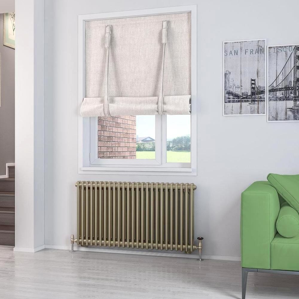 Eastbrook Column Radiator 600 x 1148 / Electric Only Eastbrook Rivassa Traditional 2 Column Radiator in Bronze Effect