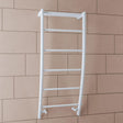 Eastbrook Ladder Rail Eastbrook Biava Corinium Vertical Designer Heated Towel Rail - 1200 x 500mm - Gloss White